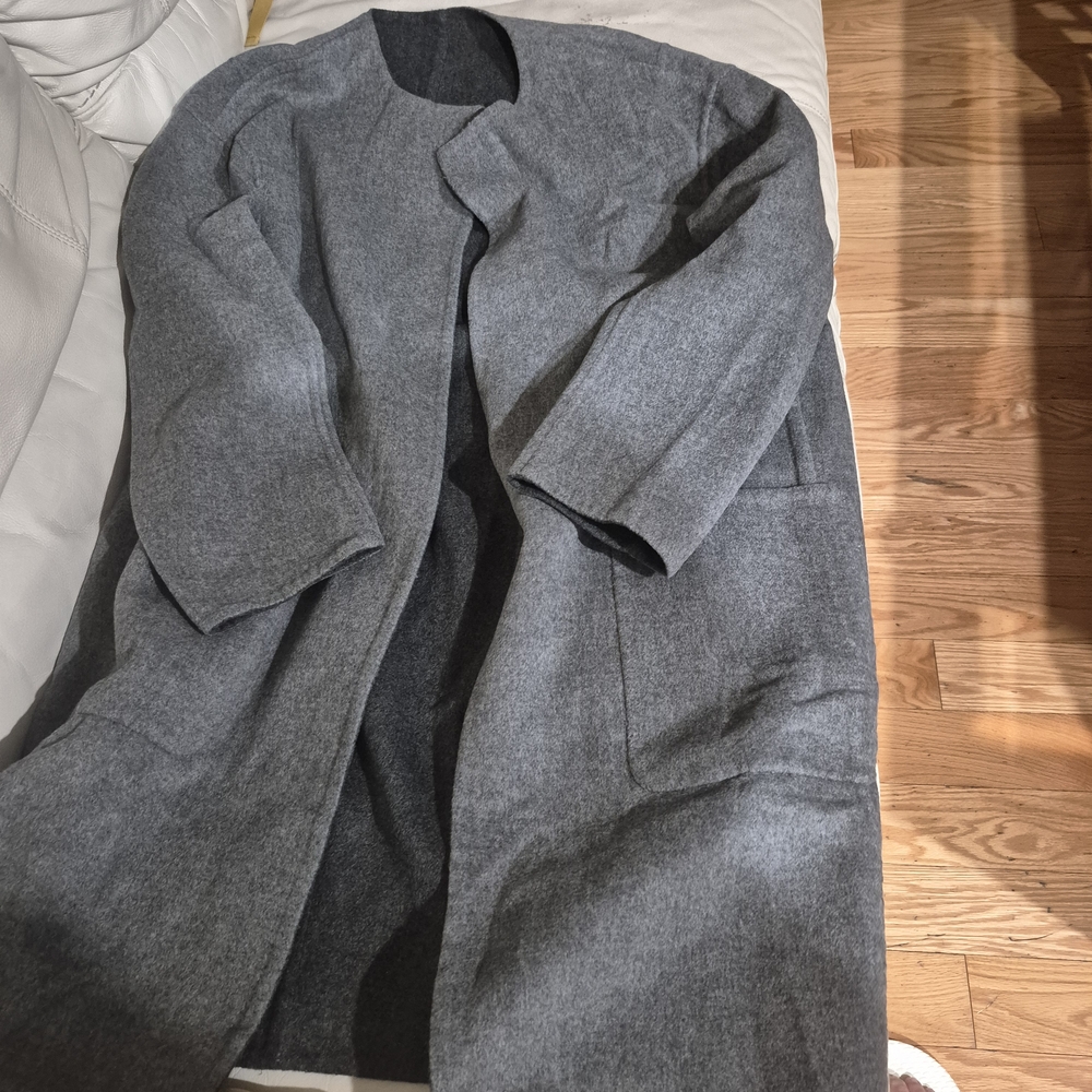 Men's Gray Wool Coat